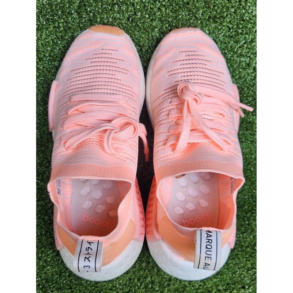 Adidas NMD-R1 Boost Women's Athletic Running/Walking Primeknit Peach Size 6 - Picture 6 of 14